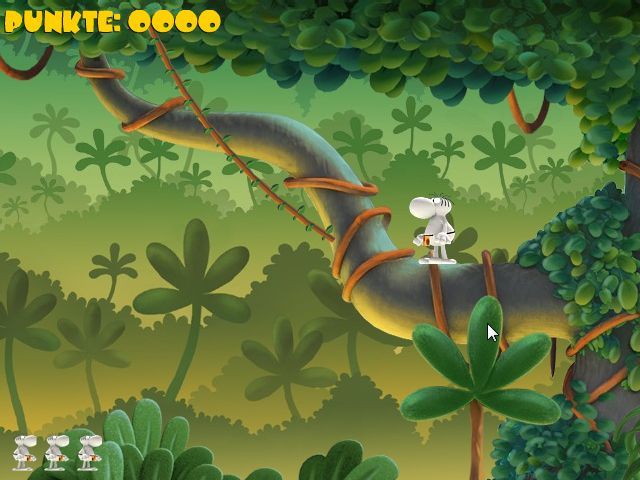 Mordillo's Jungle Fever (Windows) screenshot: Start of a level