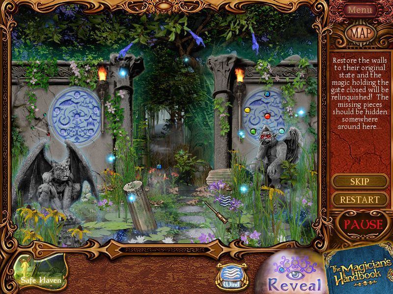 The Magician's Handbook II: BlackLore (Macintosh) screenshot: Swamp Gateway - spell casting