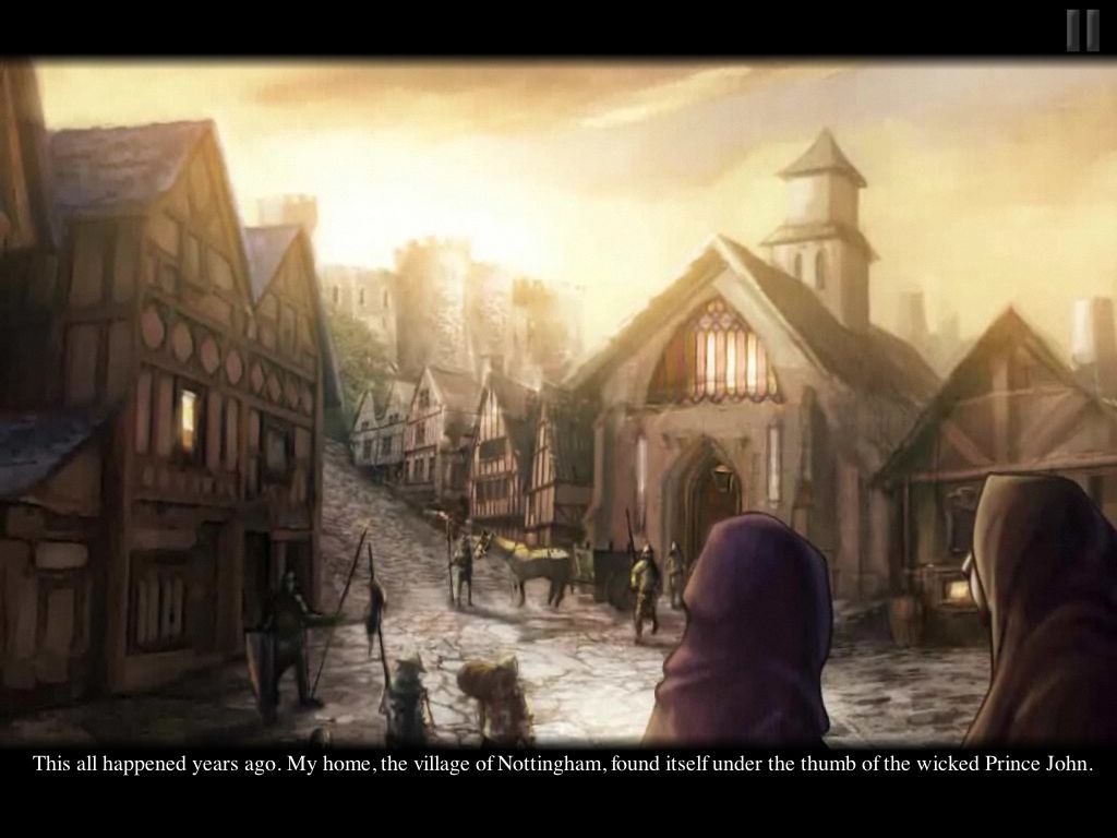 Robin's Quest: A Legend Born (Macintosh) screenshot: Intro cutscene