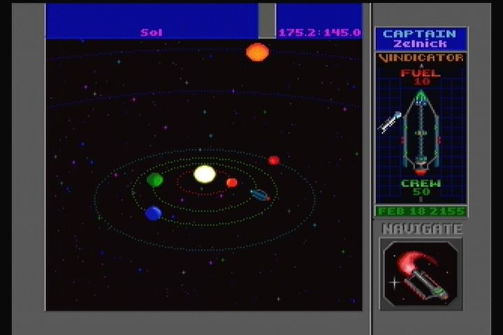 Star Control II (3DO) screenshot: Main game. Navigating the stars.