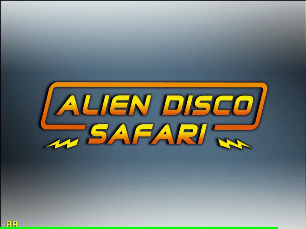 Alien Disco Safari (Windows) screenshot: Title screen