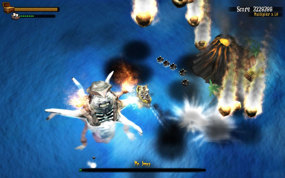 Woody Two-Legs: Attack of the Zombie Pirates (Windows) screenshot: Mr. Jones himself is quite a challenge