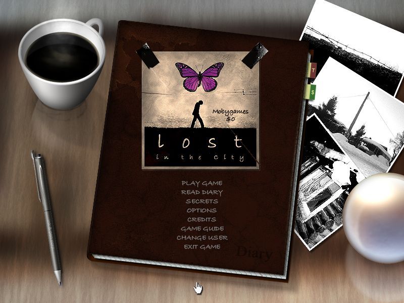 Lost in the City (Macintosh) screenshot: Title / main menu