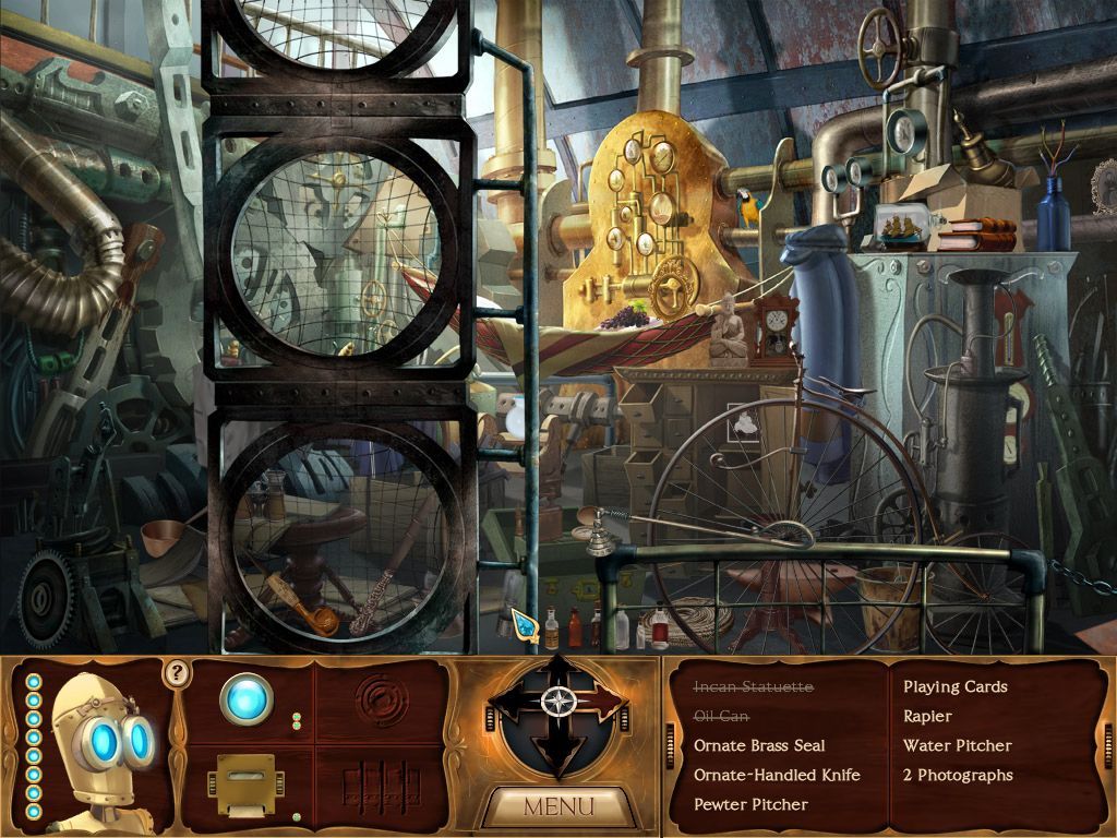 The Clockwork Man (Macintosh) screenshot: Left side of Airship