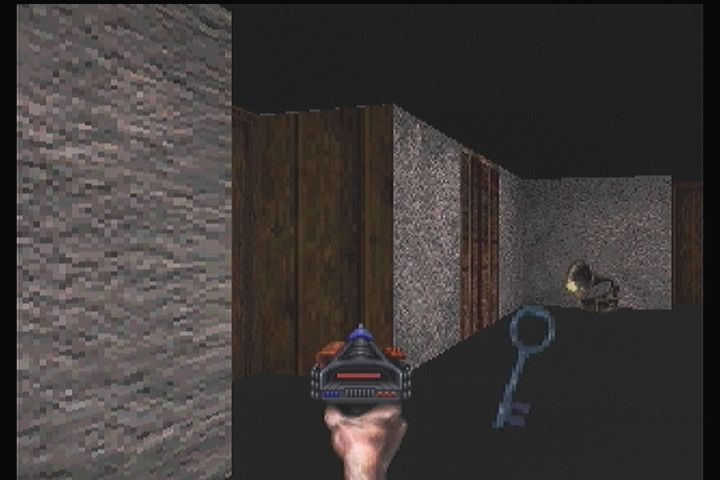 Escape from Monster Manor (3DO) screenshot: Every door needs a key, and any key opens any door - Zelda style.