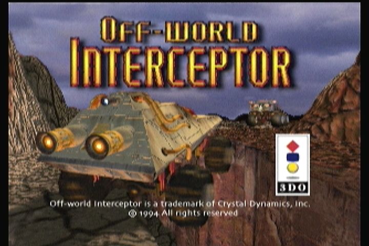 Off-World Interceptor (3DO) screenshot: Title screen