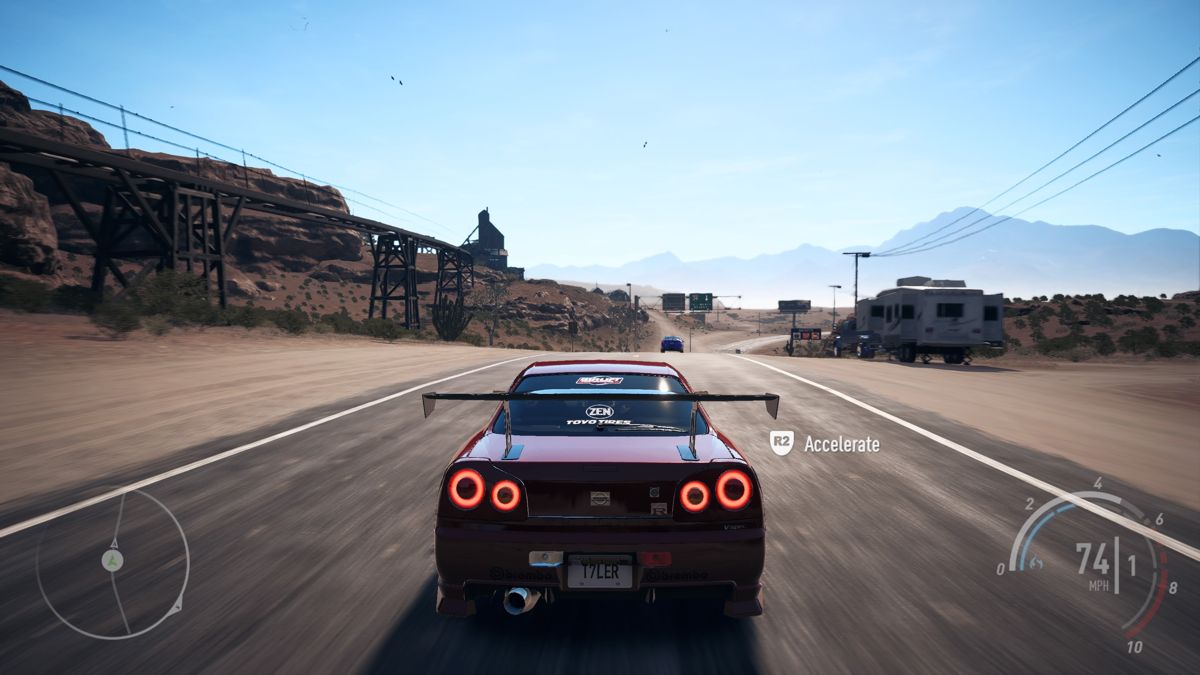 Need for Speed: Payback (PlayStation 4) screenshot: The game puts you straight into a high-speed chase