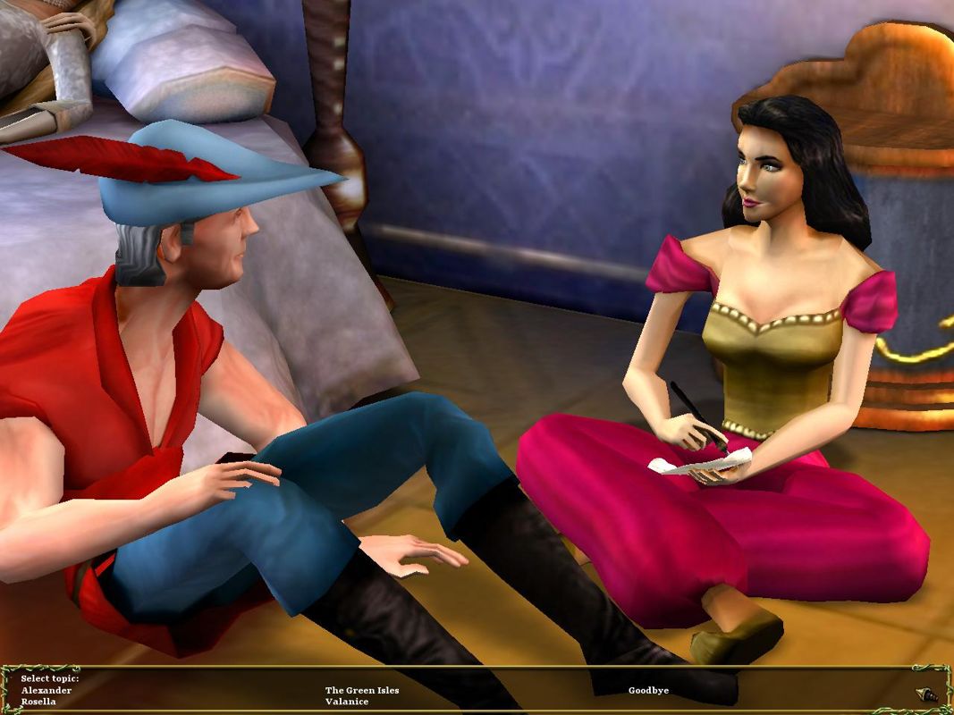 The Silver Lining: Episode Three - My Only Love Sprung from My Only Hate (Windows) screenshot: Talking with Cassima