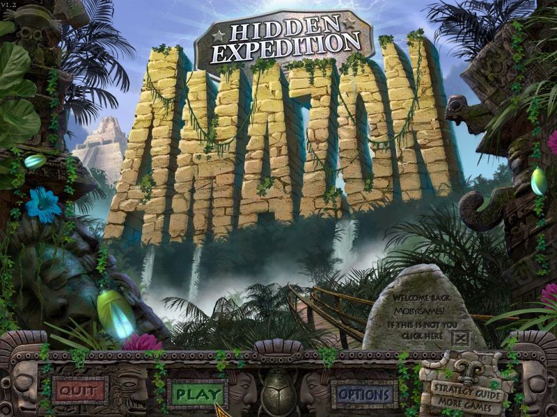 Hidden Expedition: Amazon (Macintosh) screenshot: Title / main menu
