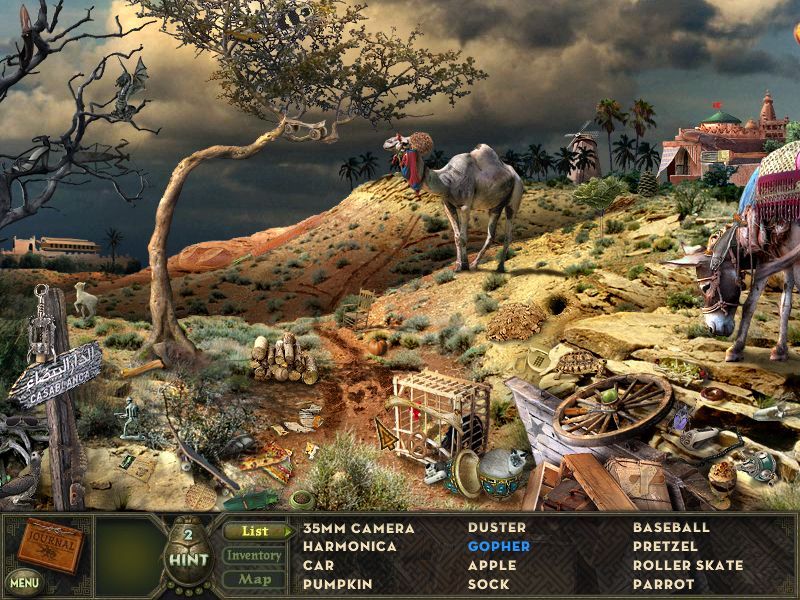 Hidden Expedition: Amazon (Macintosh) screenshot: Desert - objects