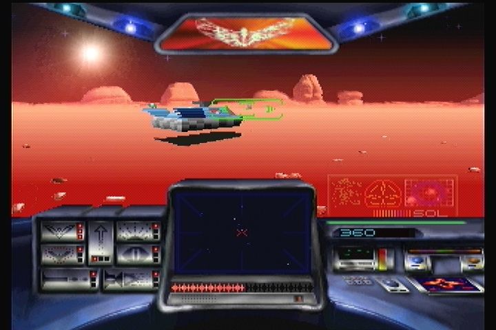 Stellar 7: Draxon's Revenge (3DO) screenshot: Blast enough standard enemies to get the Guardian's attention.