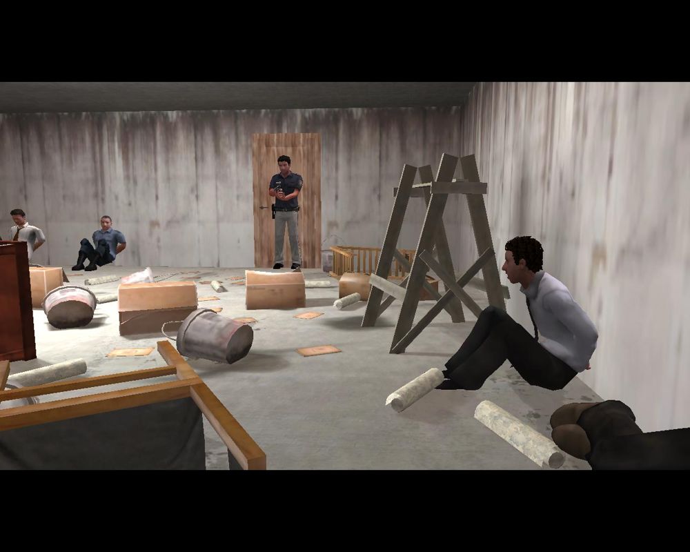 Politsia (Windows) screenshot: Finding hostages in construction yard