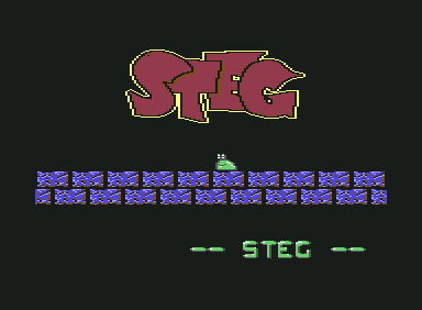 Steg the Slug (Commodore 64) screenshot: Title Screen