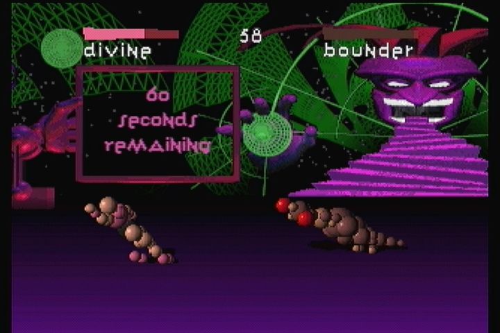 Ballz: The Director's Cut (3DO) screenshot: Divine vs a fighting kangaroo.