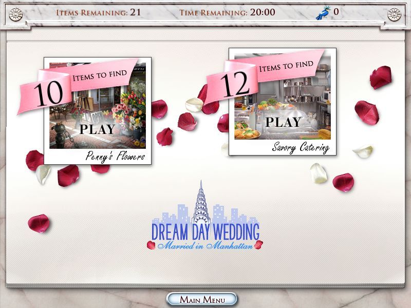 Dream Day Wedding: Married in Manhattan (Macintosh) screenshot: Locations album