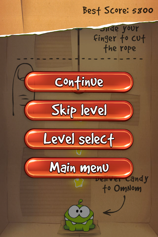 Screenshot of Cut the Rope: Time Travel (iPad, 2013) - MobyGames