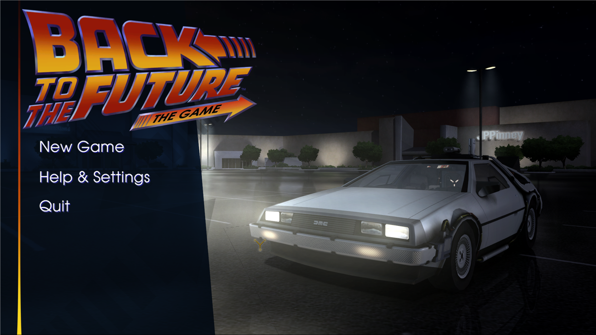 Back to the Future: The Game - Episode 1: It's About Time (Windows) screenshot: Main menu