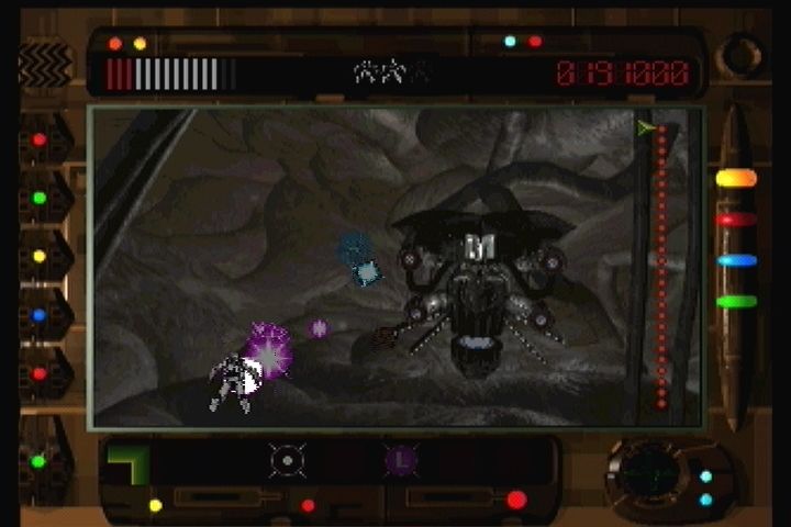 Microcosm (3DO) screenshot: Fighting another boss.