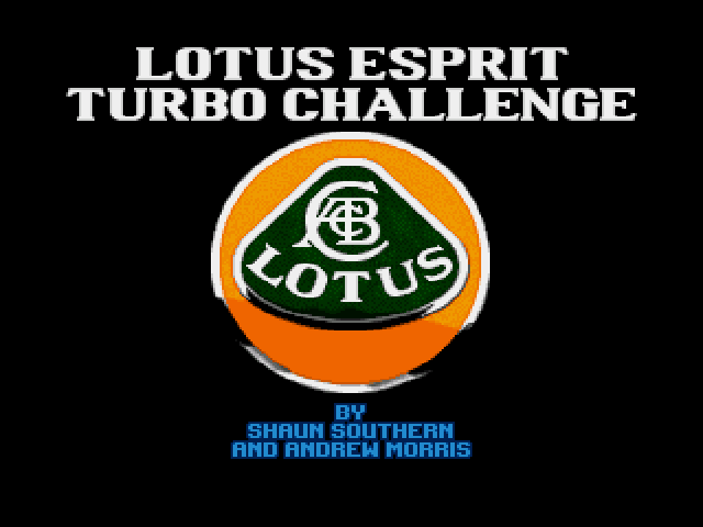 Lotus Esprit Turbo Challenge (Amiga) screenshot: Main Title