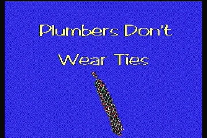 Plumbers Don't Wear Ties (3DO) screenshot: The actual title screen. No kidding.