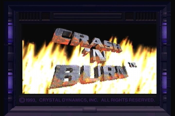 Crash 'n Burn (3DO) screenshot: Title screen.