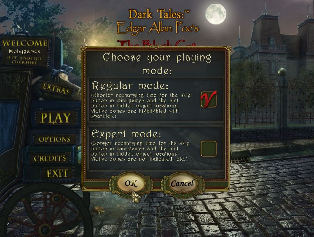 Dark Tales: Edgar Allan Poe's The Black Cat (Macintosh) screenshot: Game mode