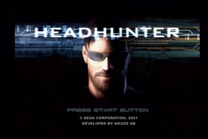 Headhunter (PlayStation 2) screenshot: Title screen