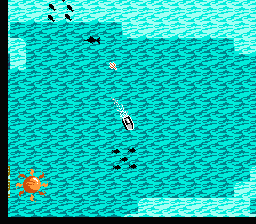 The Blue Marlin (NES) screenshot: Cruising around