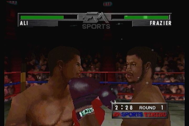 Foes of Ali (3DO) screenshot: Very basic particle effects showing sweat and blood.