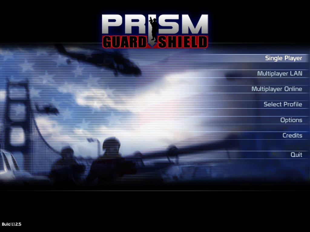 Prism: Guard Shield (Windows) screenshot: Main menu