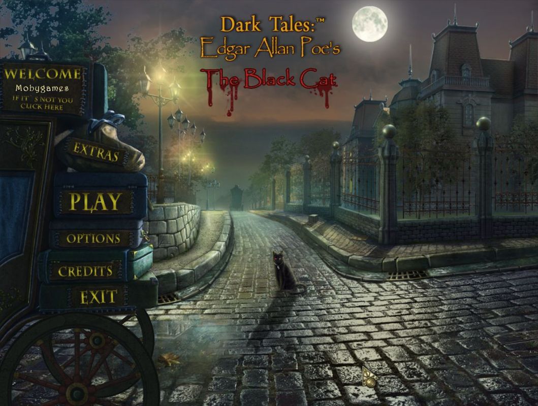 Dark Tales: Edgar Allan Poe's The Black Cat (Macintosh) screenshot: Main menu