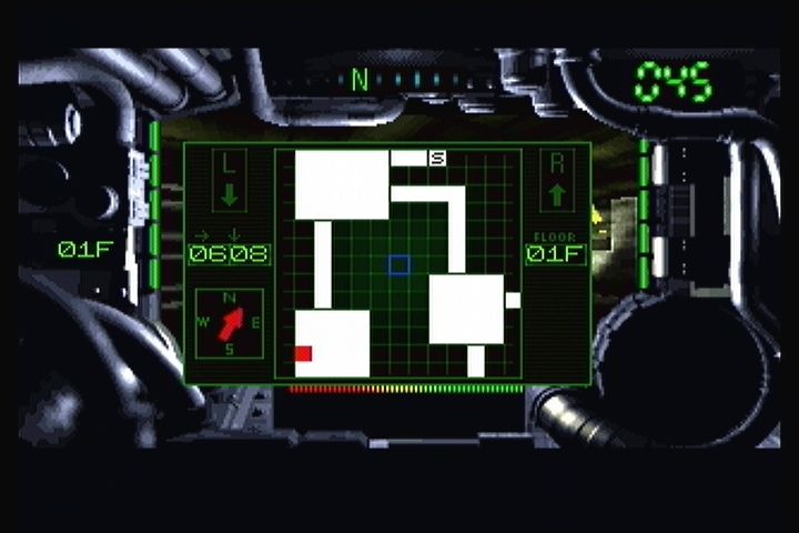 Iron Angel of the Apocalypse (3DO) screenshot: Map screen, available with the map pickup.