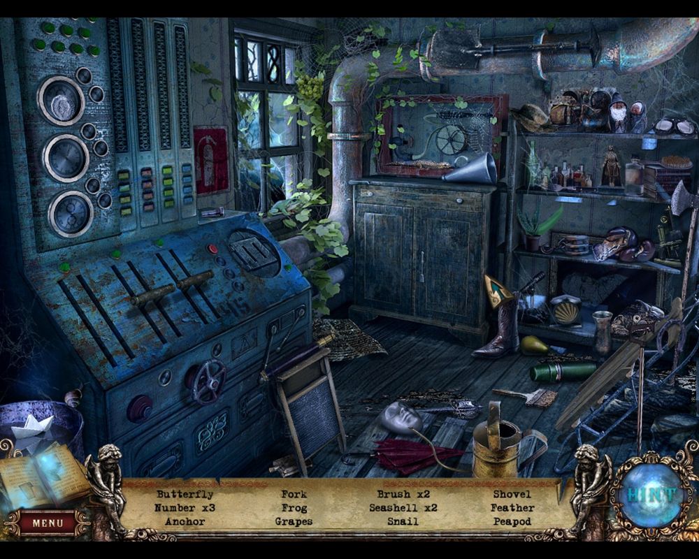 Fear for Sale: Mystery of McInroy Manor (Macintosh) screenshot: Boiler-Power control room - objects