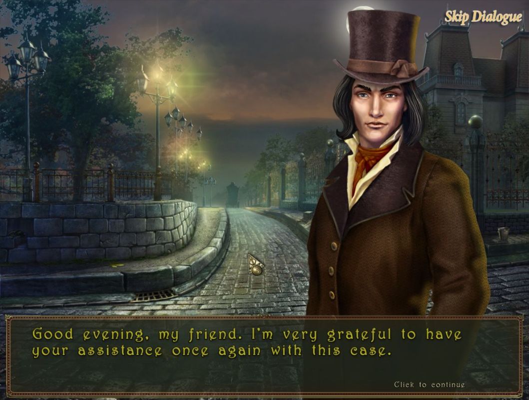 Dark Tales: Edgar Allan Poe's The Black Cat (Macintosh) screenshot: Chevalier Dupin