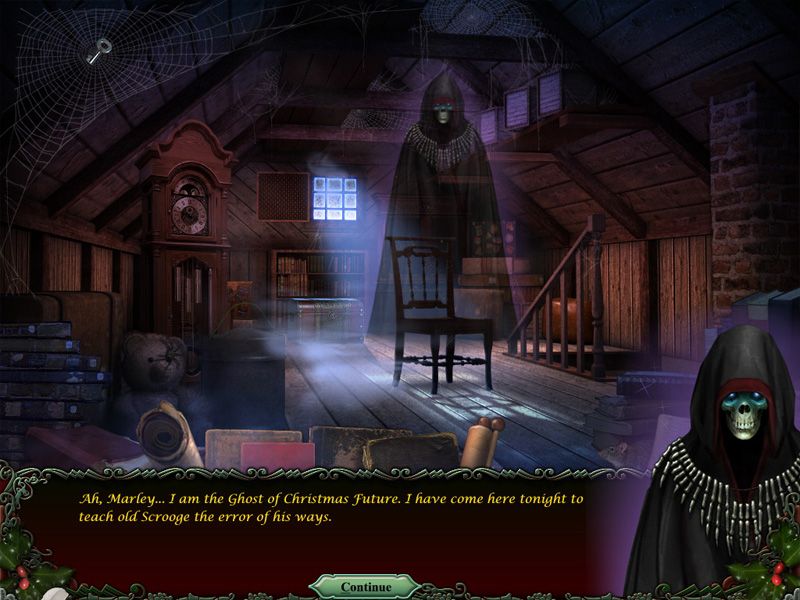 Twisted: A Haunted Carol (Windows) screenshot: A dirty old attic