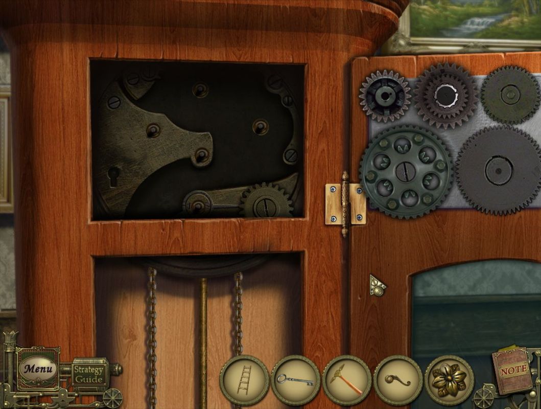 Dark Tales: Edgar Allan Poe's The Black Cat (Macintosh) screenshot: Mini clock gears puzzle