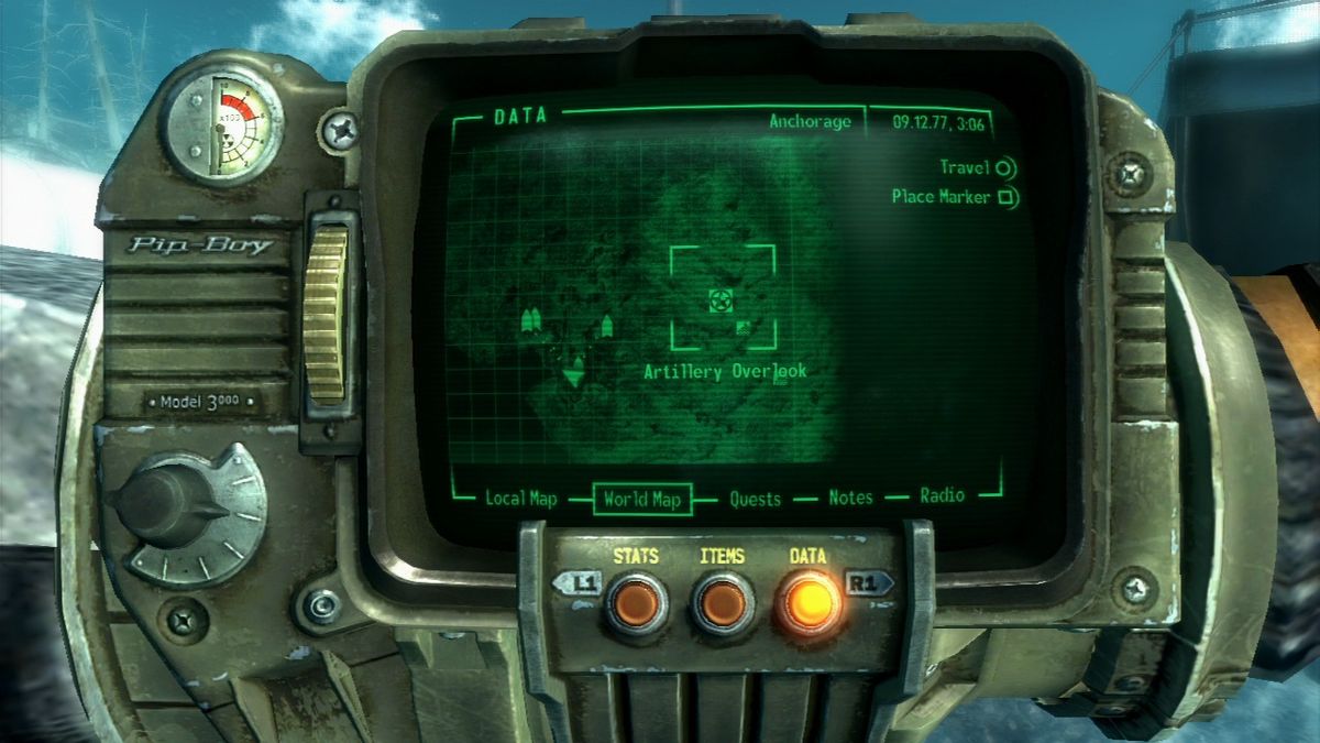 Fallout 3: Operation: Anchorage (PlayStation 3) screenshot: Events in this mission take place in virtual Alaska.