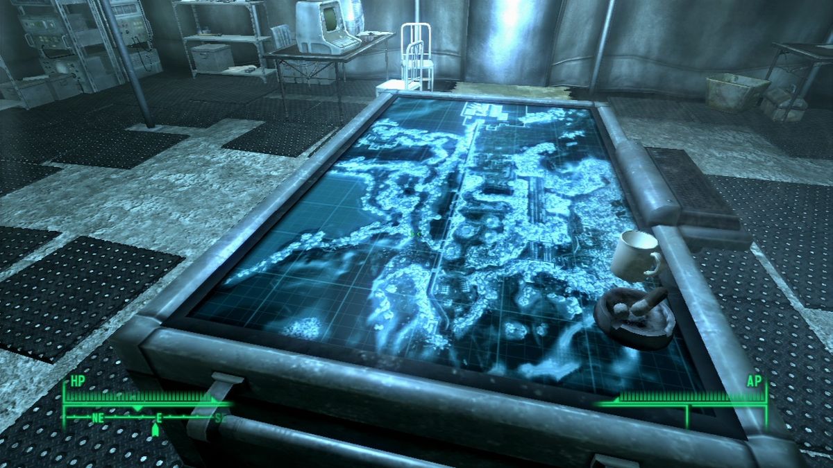 Fallout 3: Operation: Anchorage (PlayStation 3) screenshot: Strategic map... the mission is afoot.