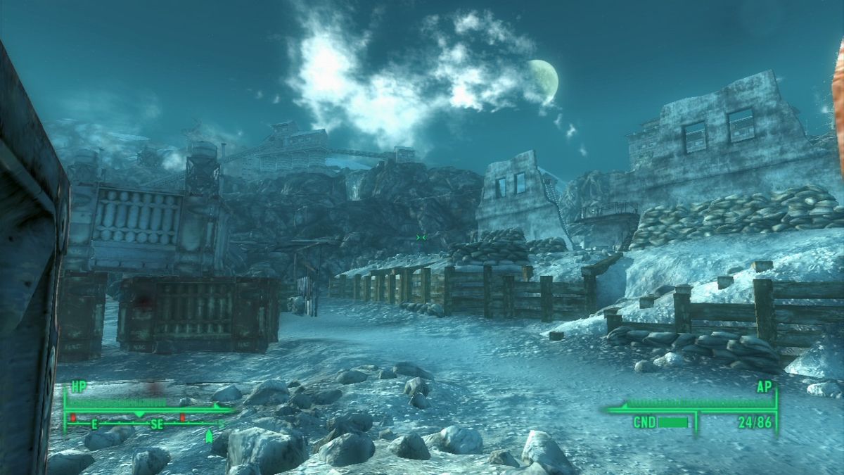 Fallout 3: Operation: Anchorage (PlayStation 3) screenshot: Only one small part of a very large fortified positions by the enemy.