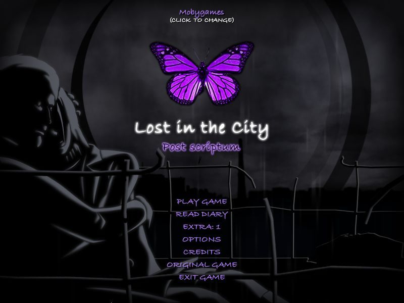 Lost in the City: Post Scriptum (Macintosh) screenshot: Main menu