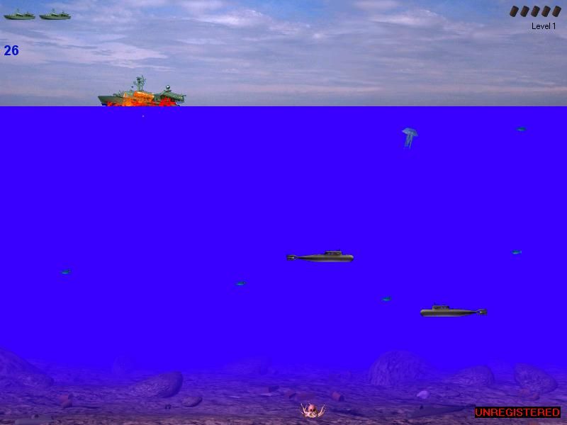 SubmarineS (Windows) screenshot: They got me.