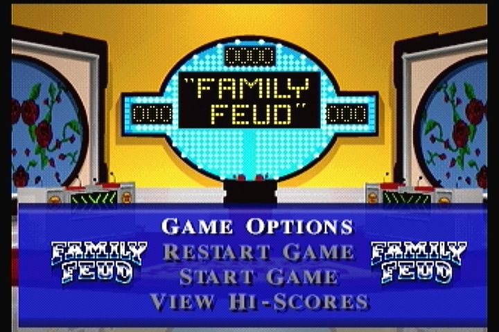 Family Feud (3DO) screenshot: Main menu