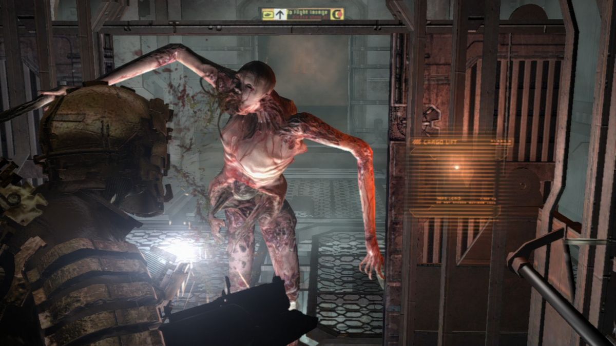 Dead Space (PlayStation 3) screenshot: And just when I thought I was safe.