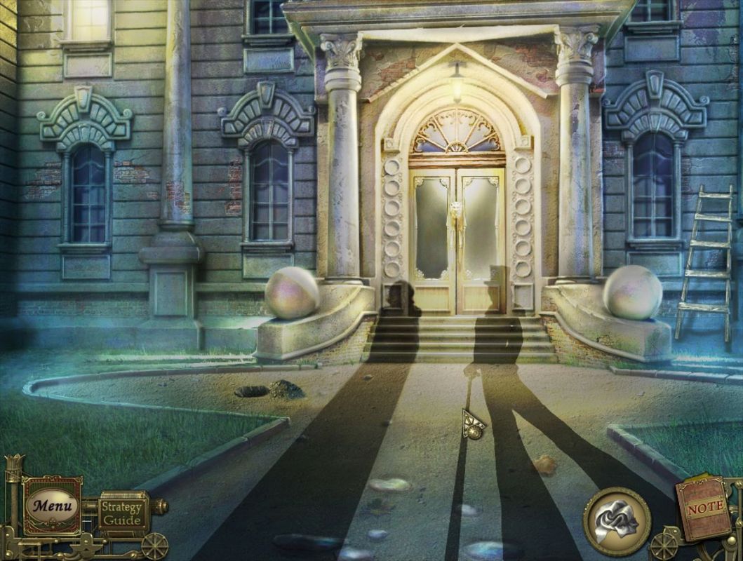 Dark Tales: Edgar Allan Poe's The Black Cat (Macintosh) screenshot: Estate entrance