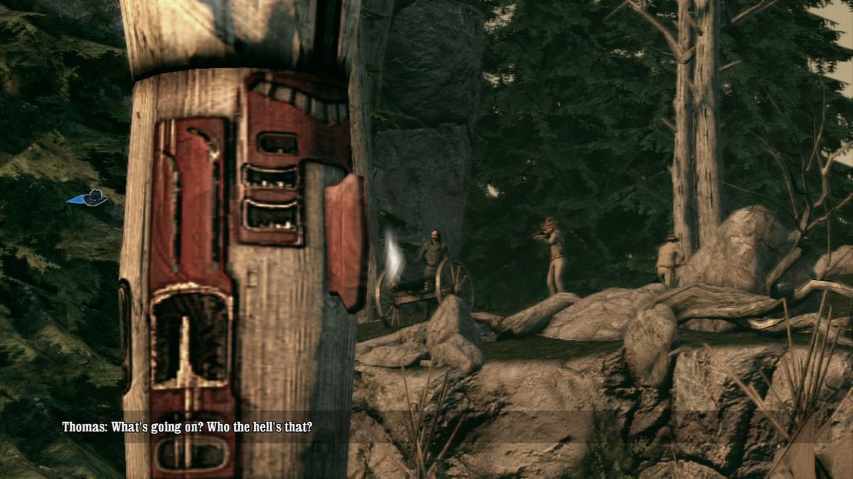 Call of Juarez: Bound in Blood (PlayStation 3) screenshot: Remnants from the past... don't they know the south has lost the war by now?