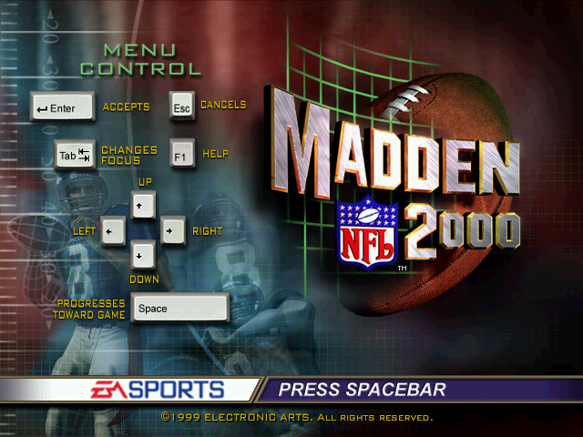 Madden NFL 2000 (Windows) screenshot: Title screen
