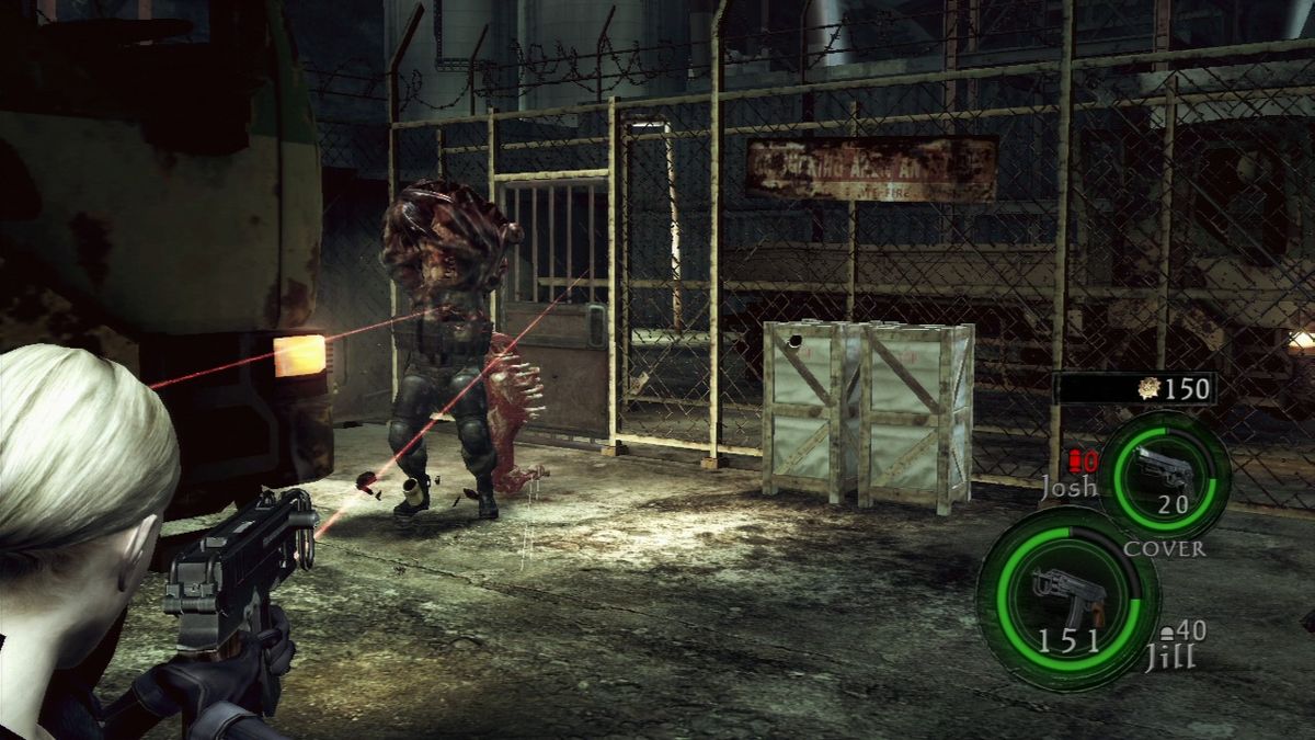 Resident Evil 5: Desperate Escape (PlayStation 3) screenshot: Some infected soldiers seem almost impossible to kill.