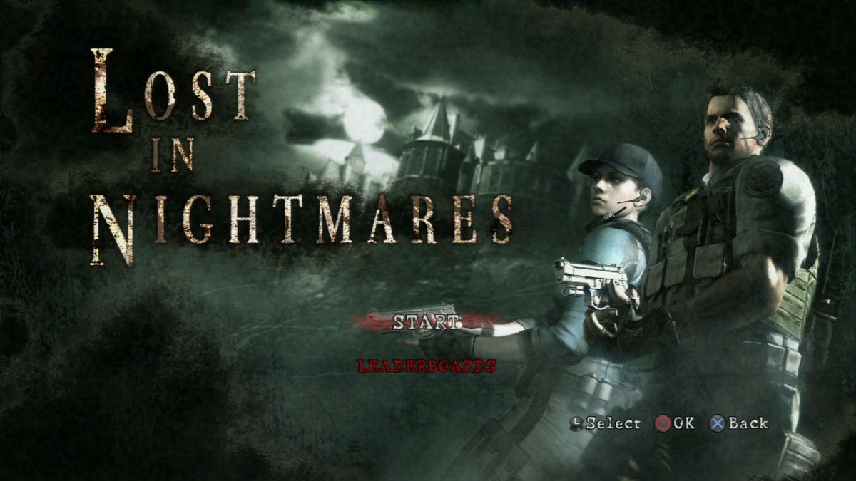 Resident Evil 5: Lost in Nightmares (PlayStation 3) screenshot: Title screen