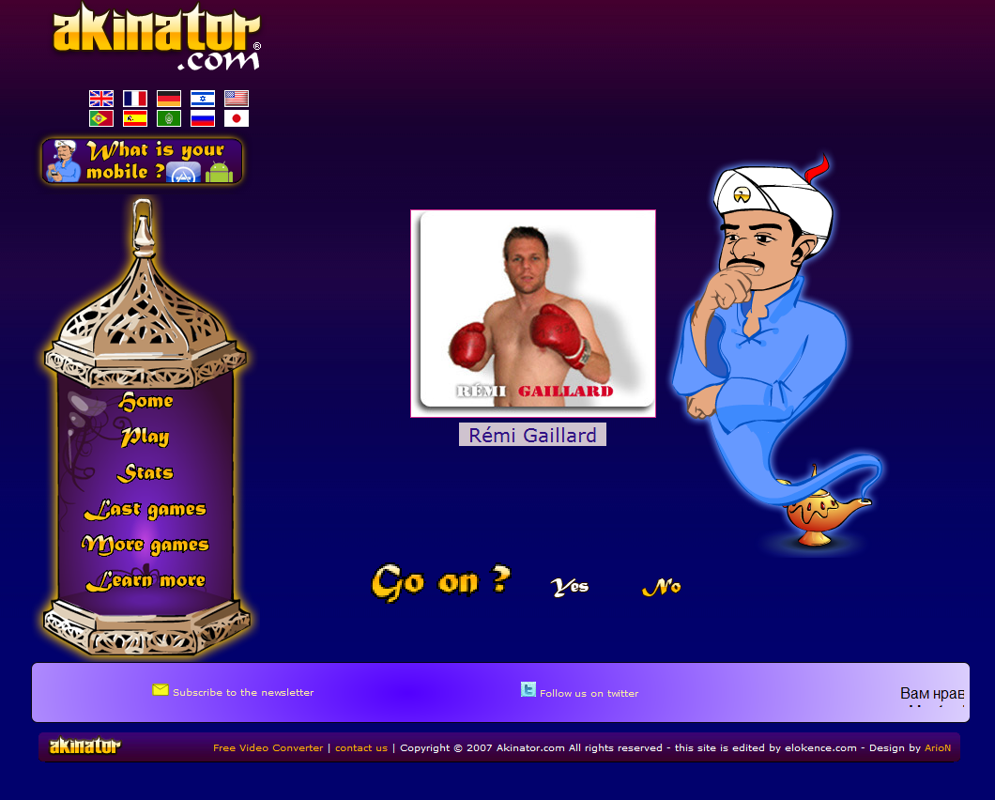 AKINATOR jogo online gratuito em