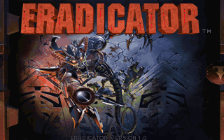 Eradicator (DOS) screenshot: Title